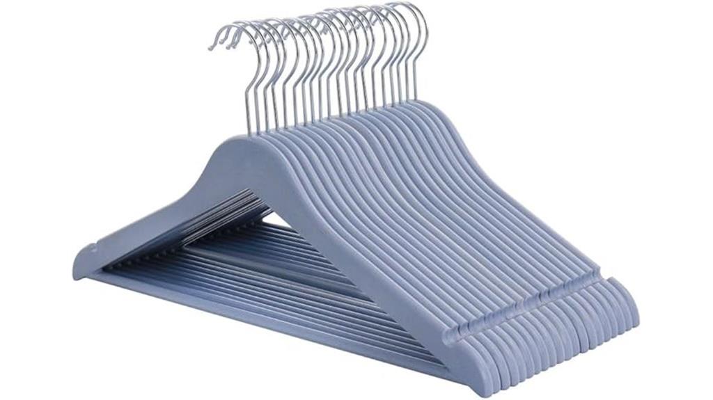 blue eco friendly coat hangers