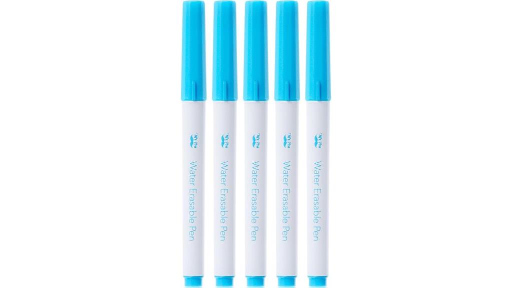 blue sewing fabric markers