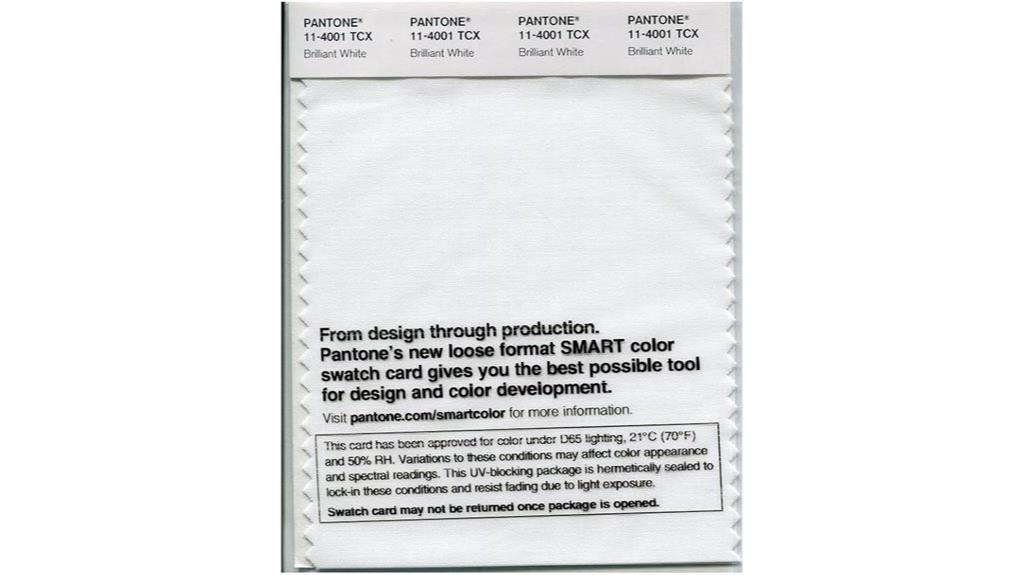 brilliant white color swatch