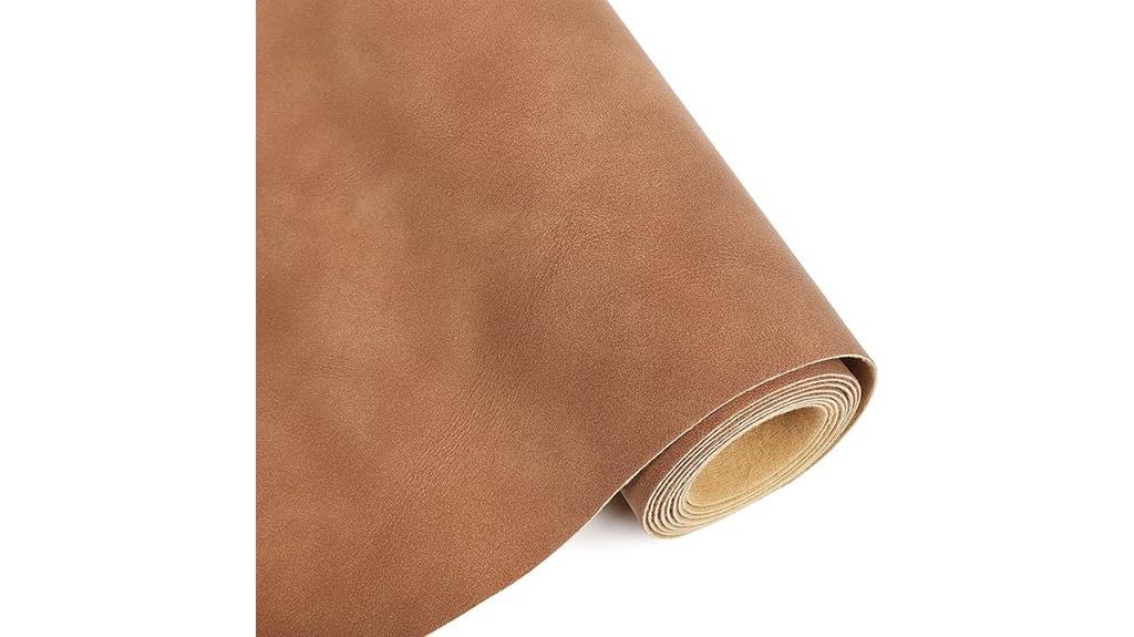 brown faux leather sheet