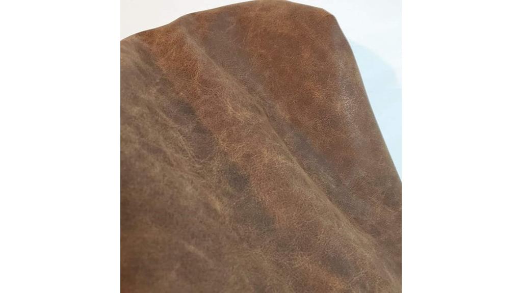 brown vegan faux leather