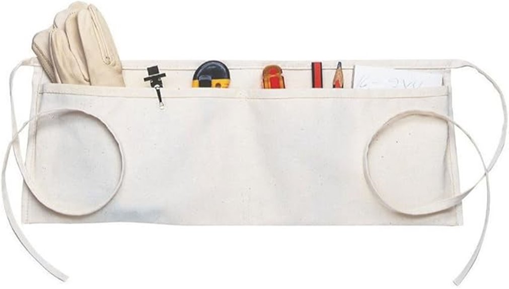 canvas apron with pockets