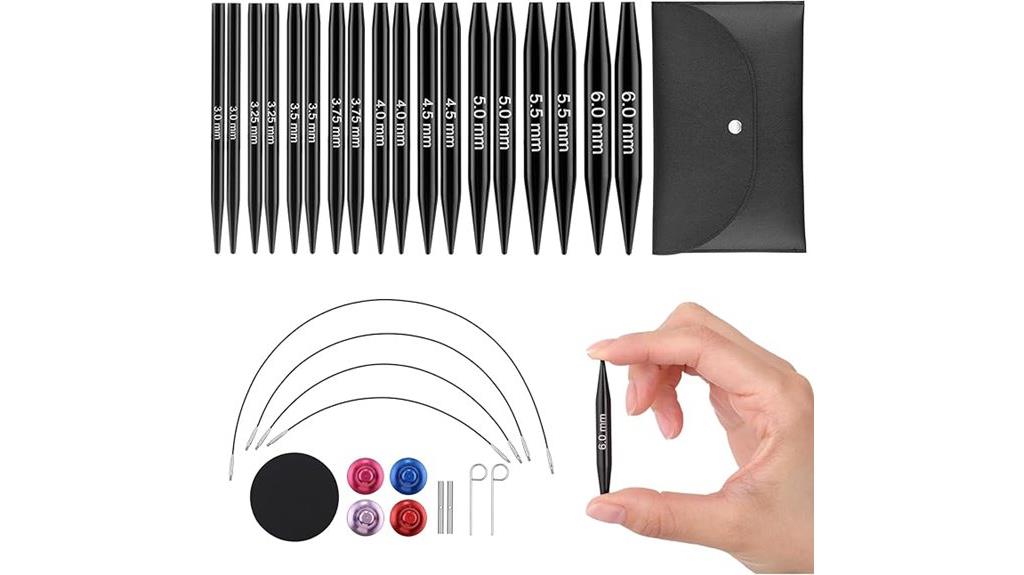 circular knitting needle set