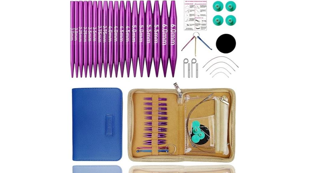 circular knitting needle set