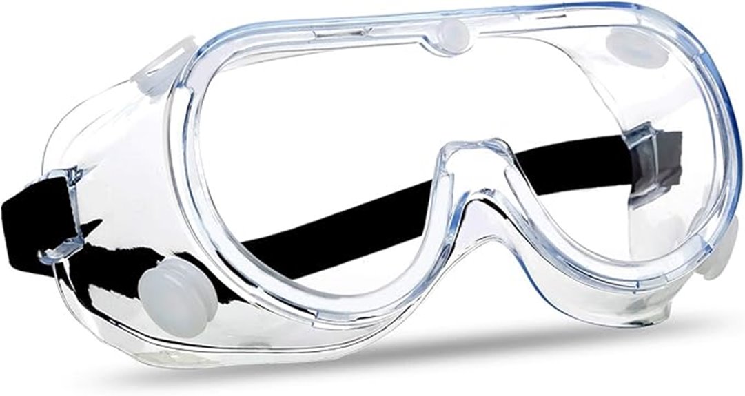 clear lens safety goggles