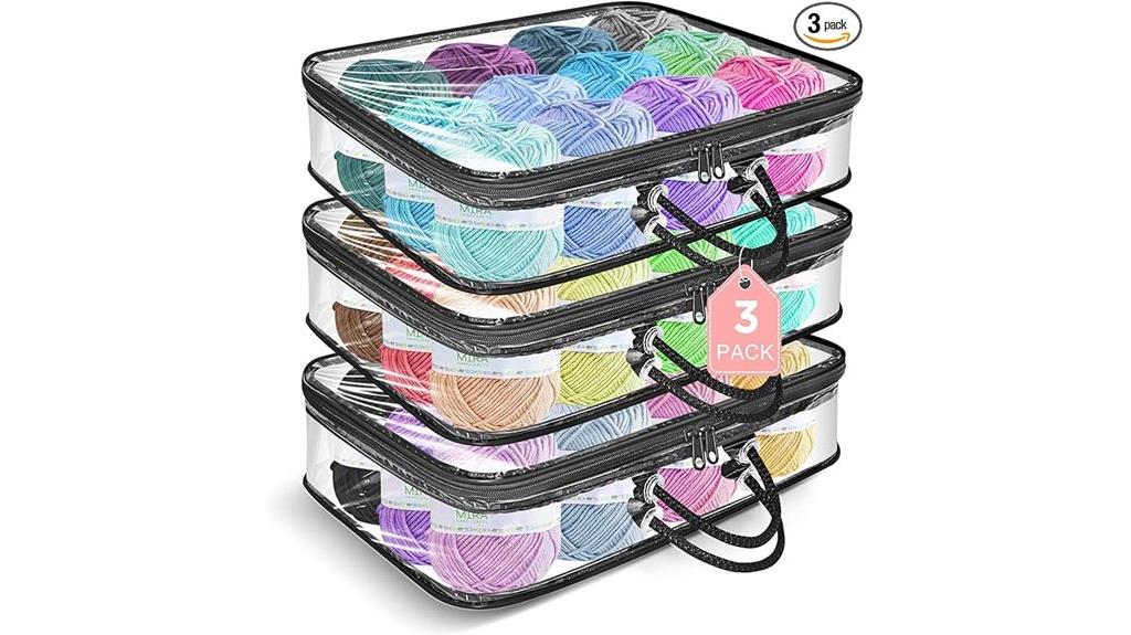 clear yarn storage bags
