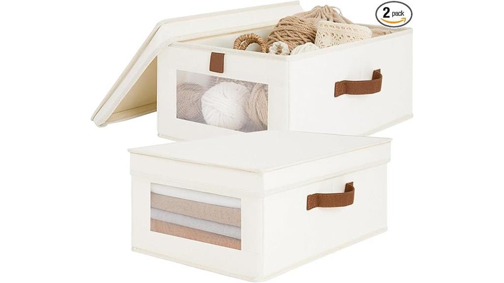 collapsible clear storage baskets