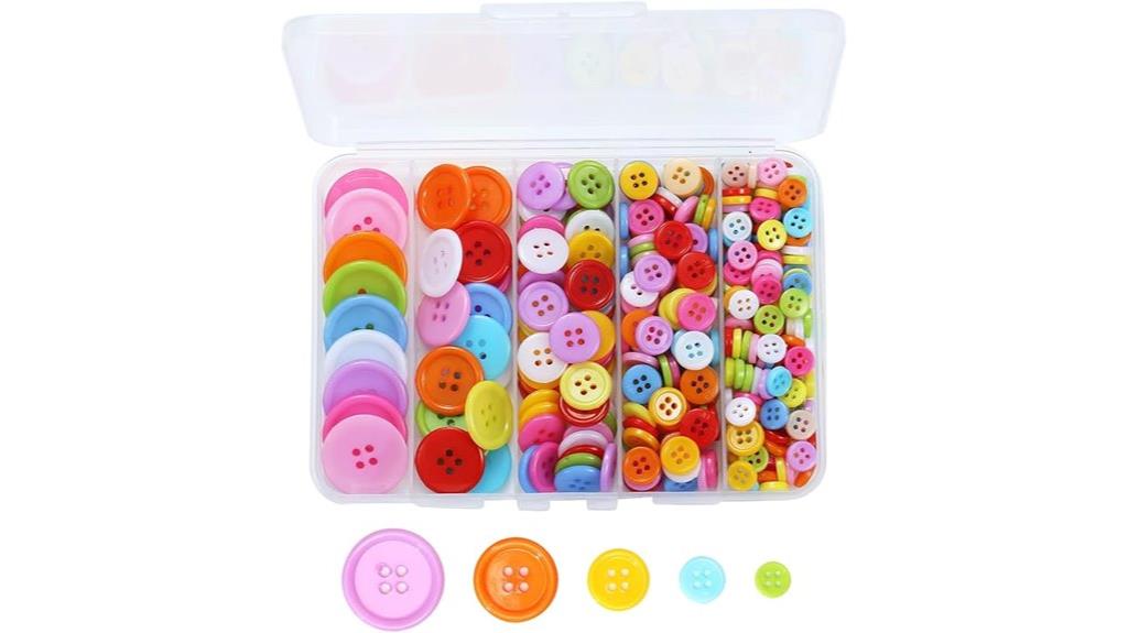 colorful craft button set