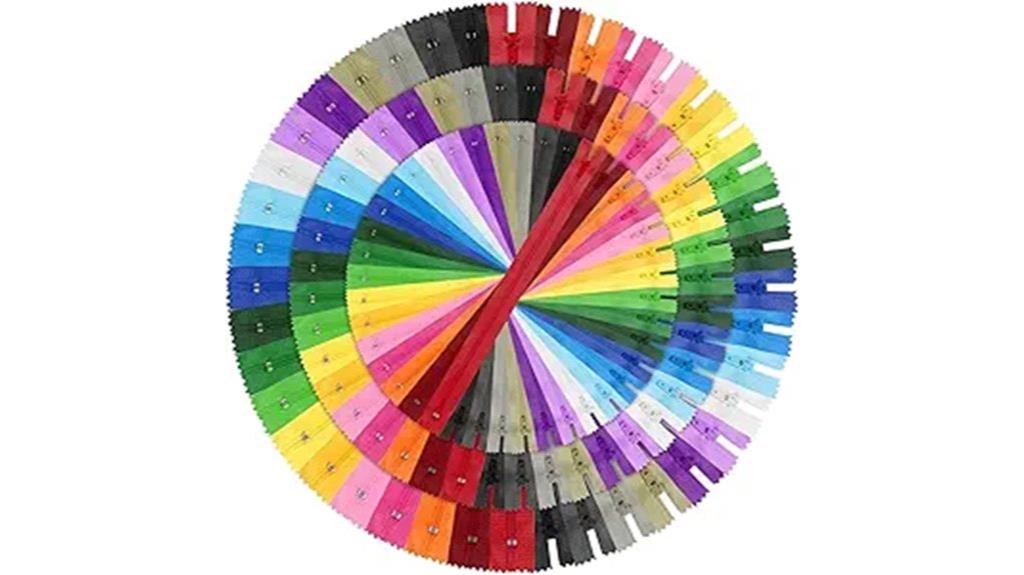 colorful nylon zippers collection