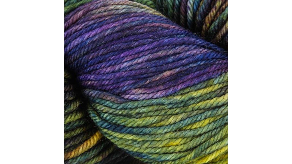 colorful soft worsted yarn