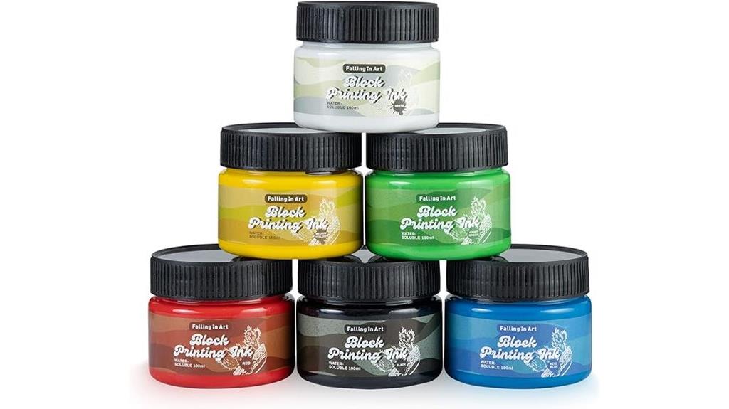 colorful water soluble ink