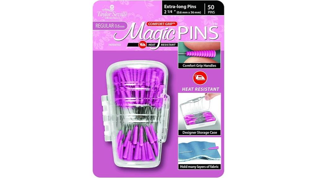 comfort grip sewing pins