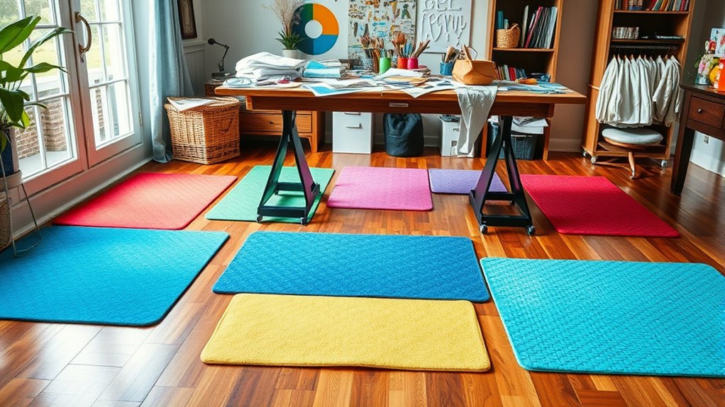 comfortable crafting floor mats