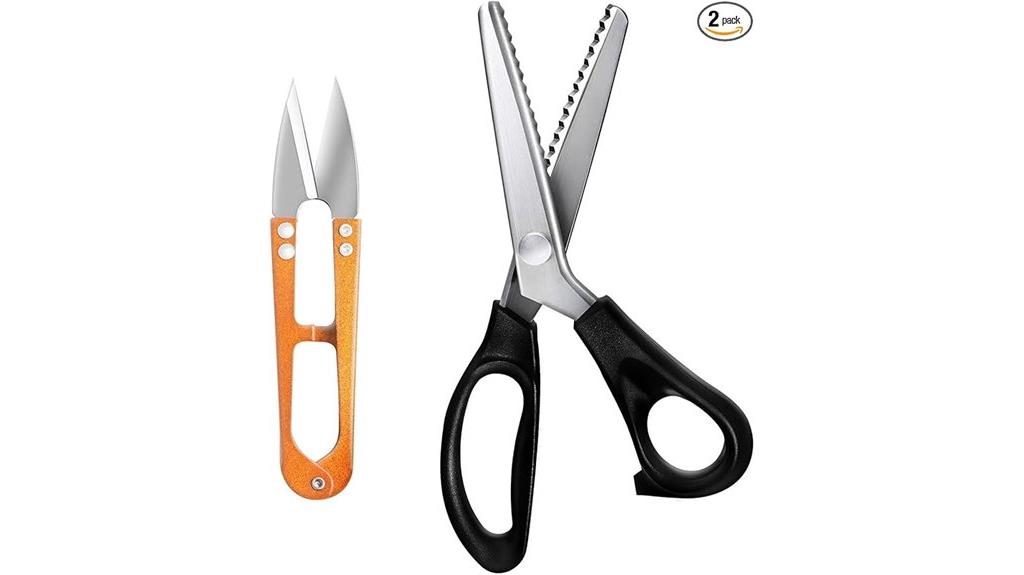 comfortable zig zag scissors