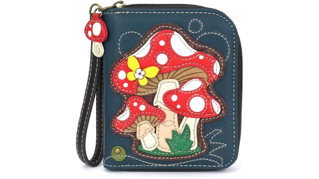 compact zip wallet with card slots