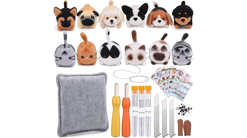 complete 12 piece felting set