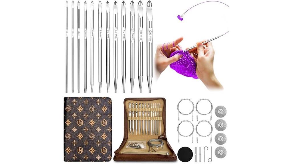 complete tunisian hook set