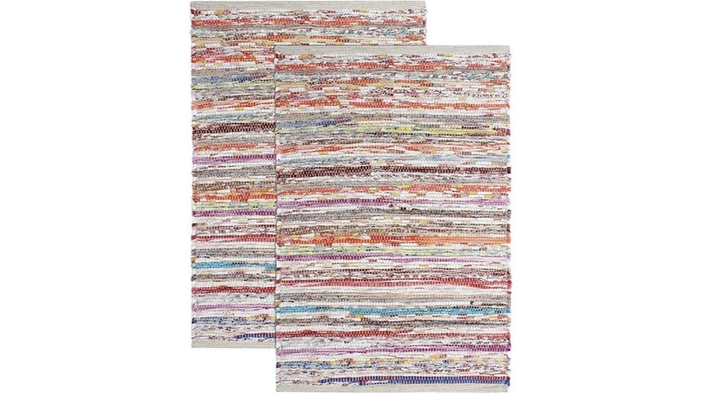 cotton chindi rag rug