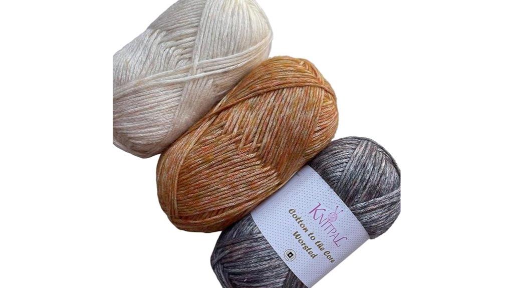 cotton worsted yarn pack