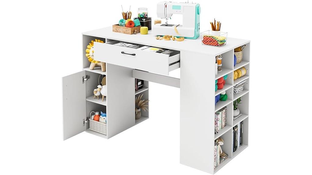 craft table with storage