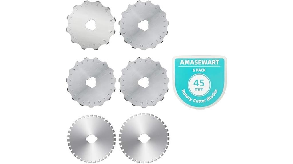 crochet edge rotary blades