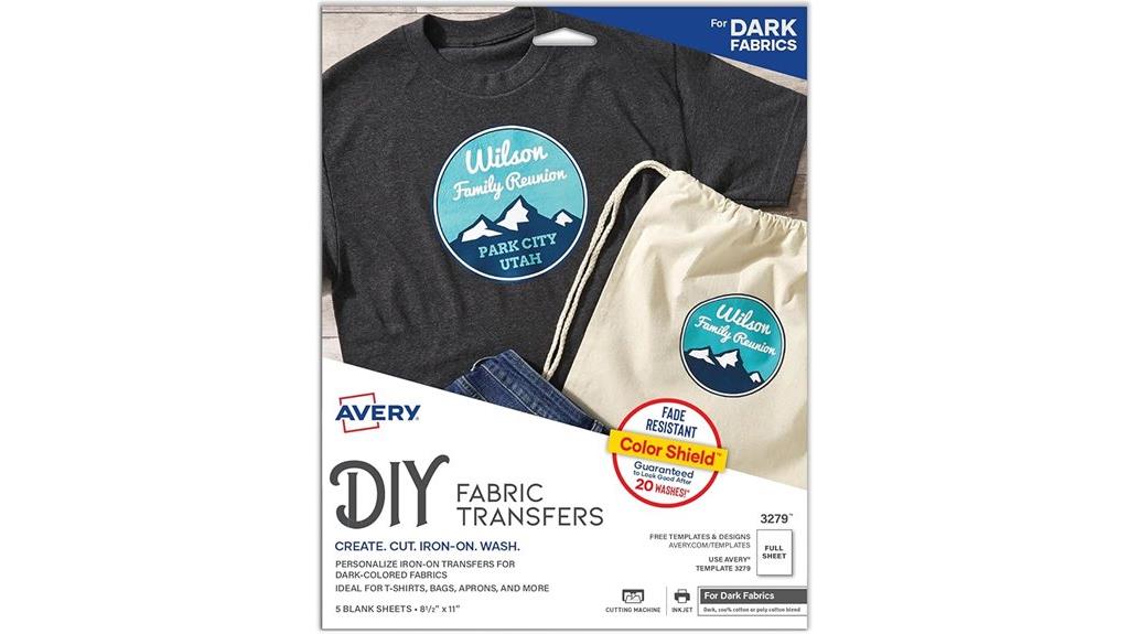 dark fabric heat transfer