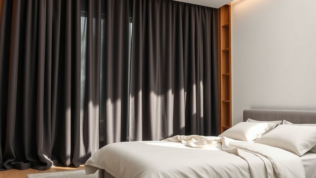 dark thermal blackout curtains