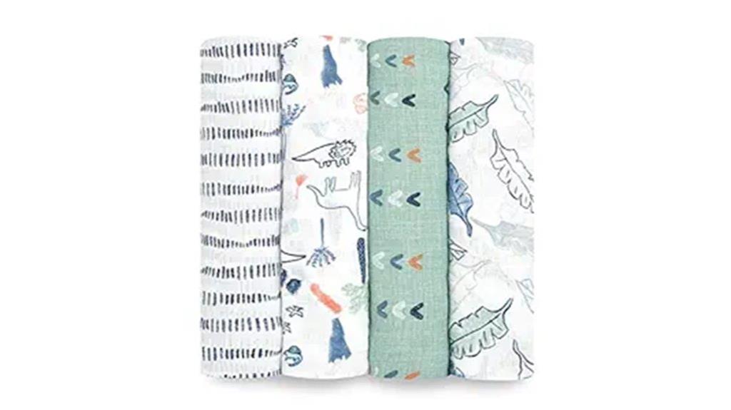 dinotime swaddle blanket pack