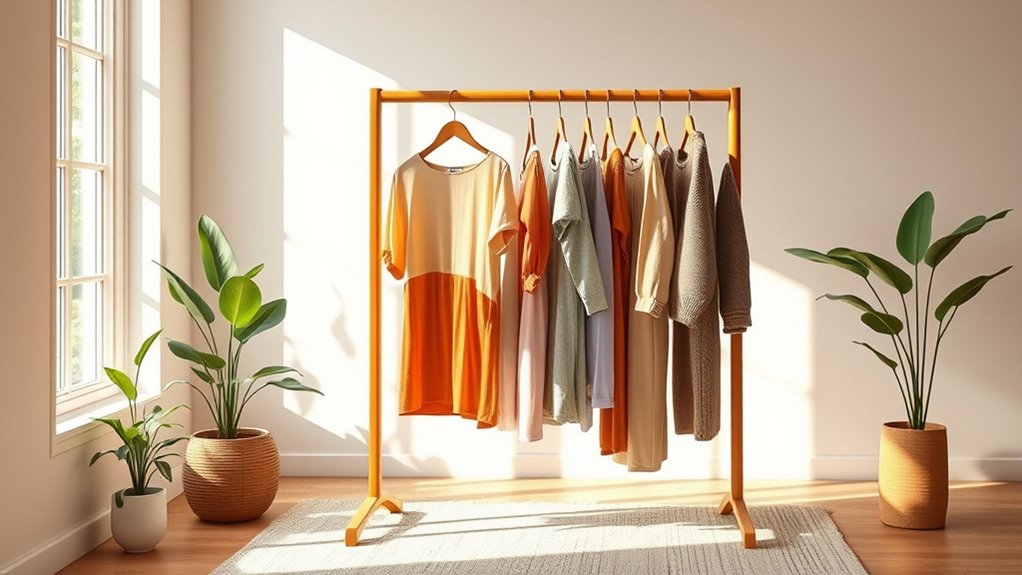 eco friendly bamboo clothing racks