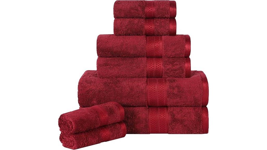 eco friendly bamboo towel set