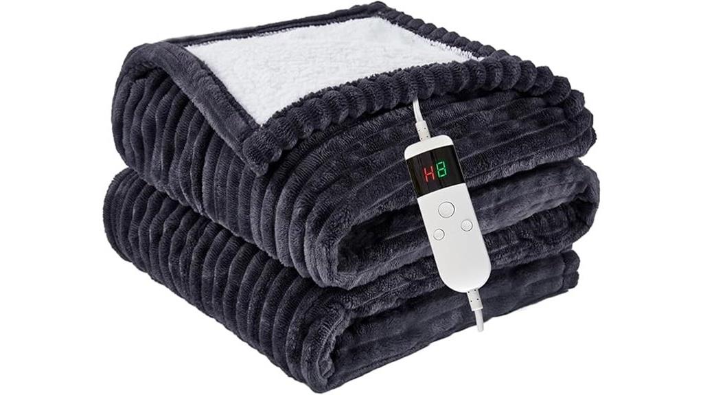 eight heat level electric blanket