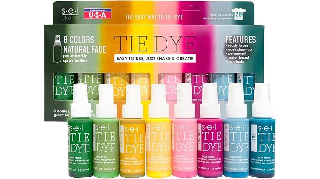 eight pack tie dye kit