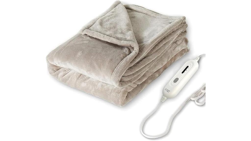 electric heated blanket throw