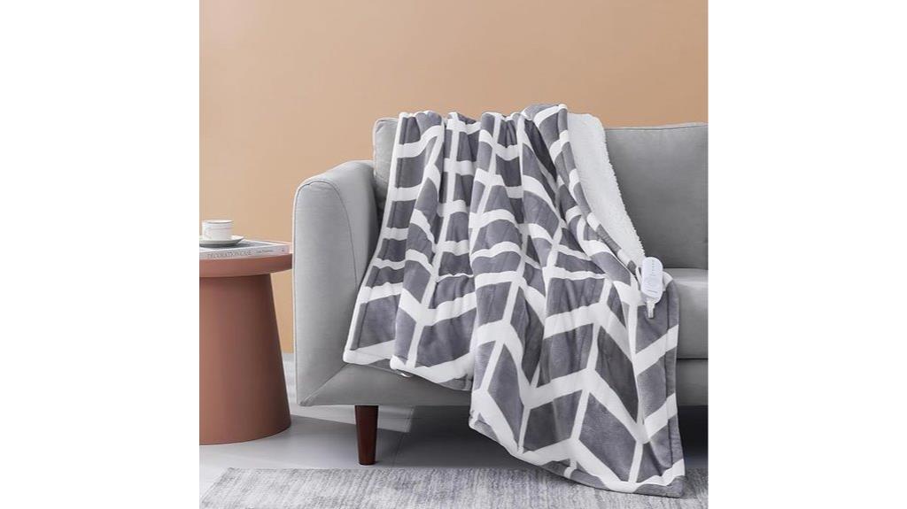 electric heated throw blanket