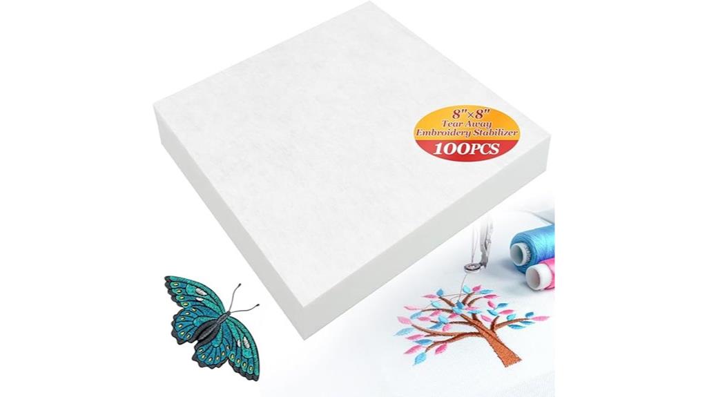 embroidery stabilizer 100 pack