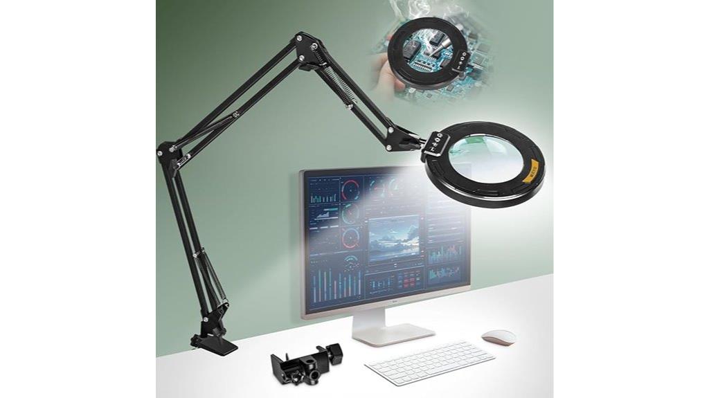 extended swing arm lamp