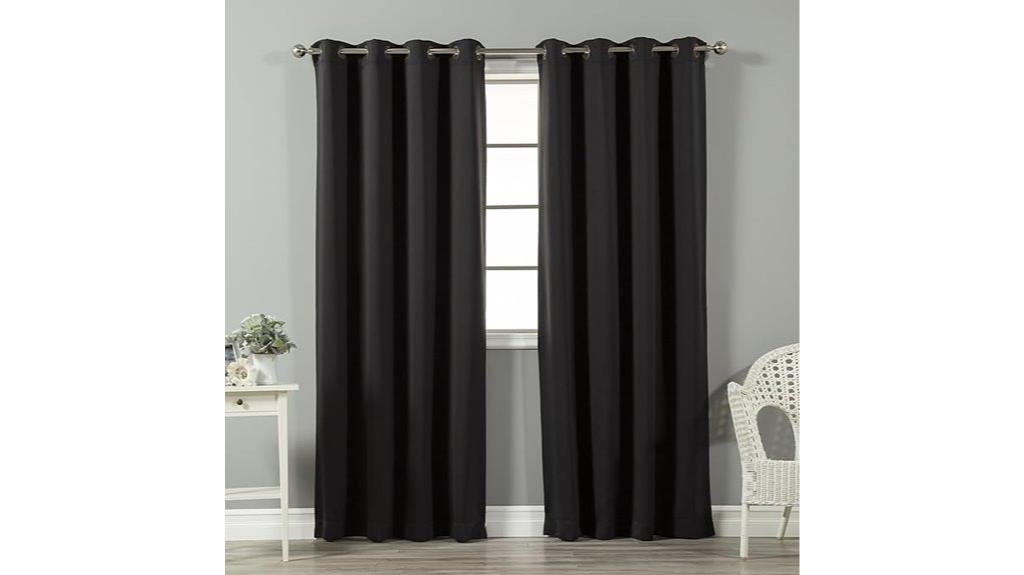 fireproof insulated blackout curtains