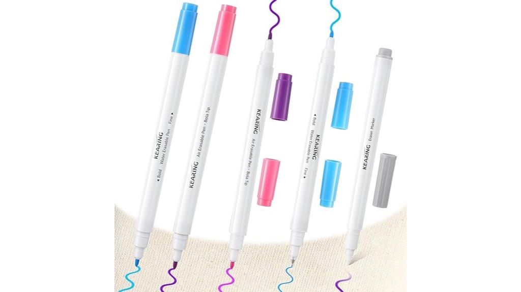 five piece fabric marker set