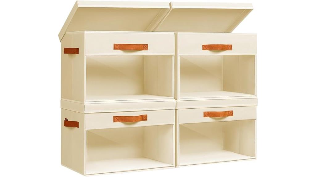 four pack storage bins