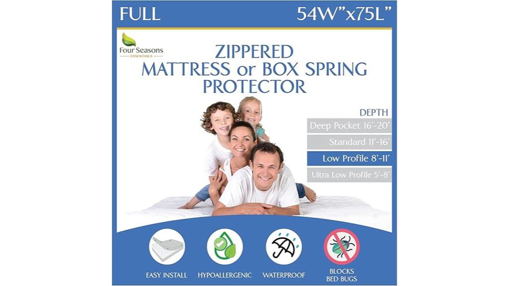 full size waterproof mattress protector