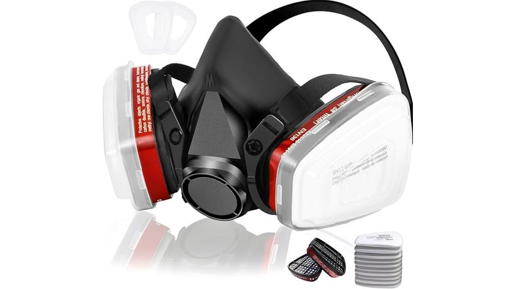 gas mask with filters
