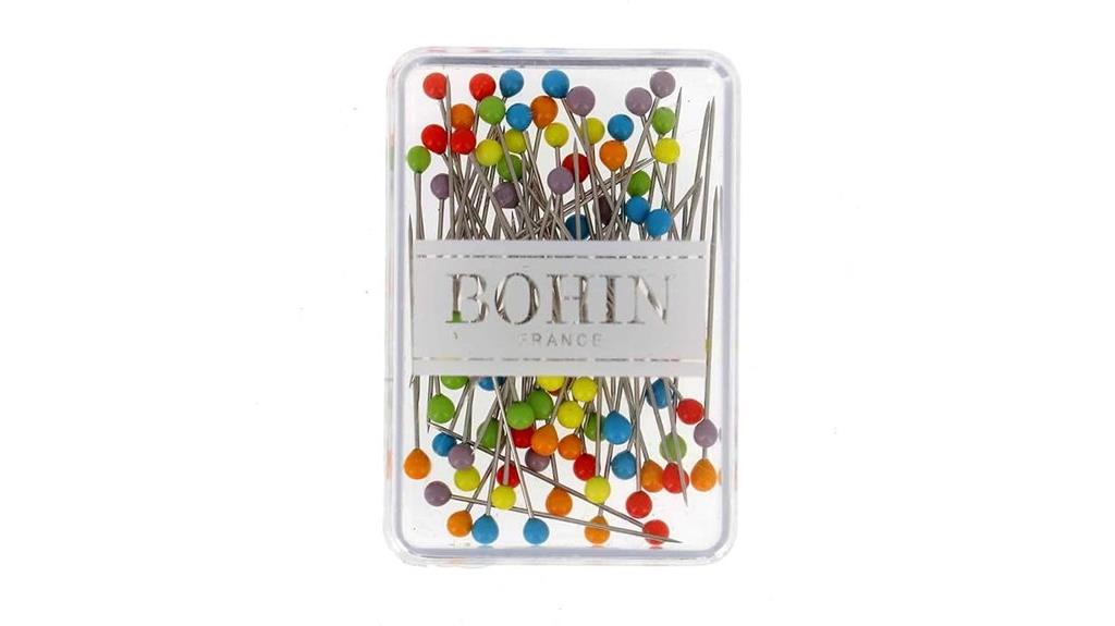 glass head sewing pins