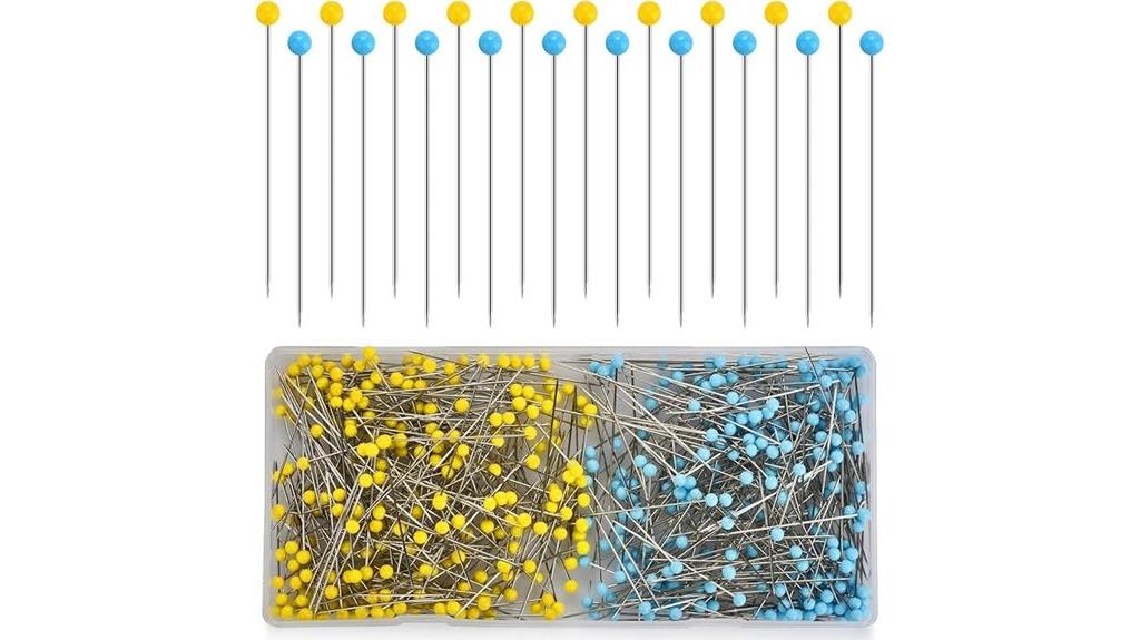 glass head sewing pins