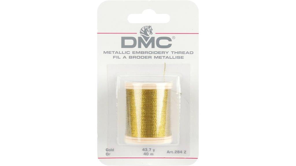 gold metallic embroidery thread