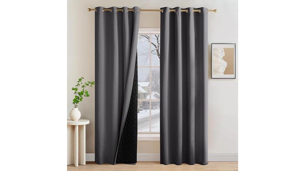 grey blackout curtains