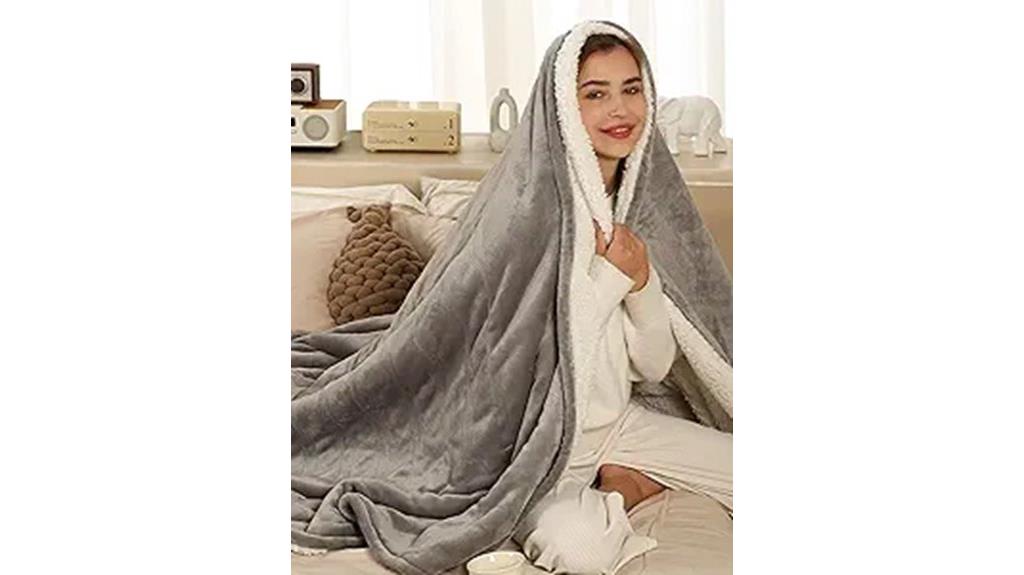 heated blanket with five settings