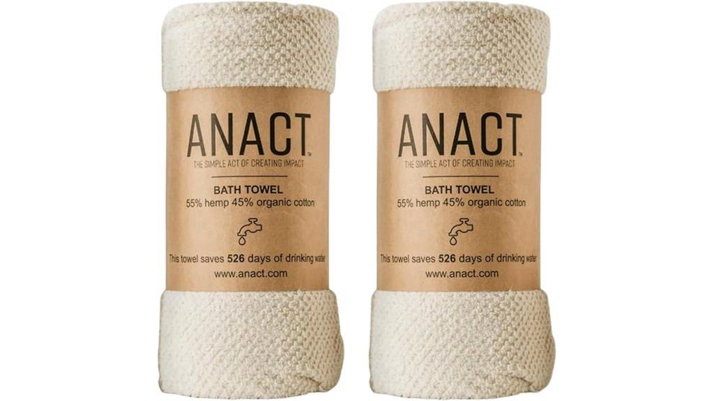 hemp spa towel set