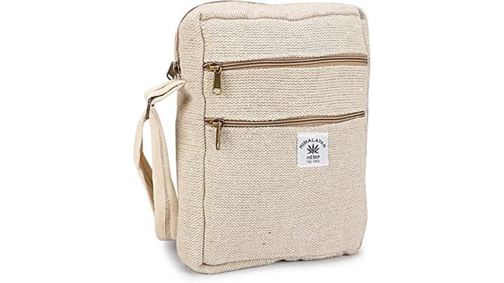 hemp travel crossbody bag