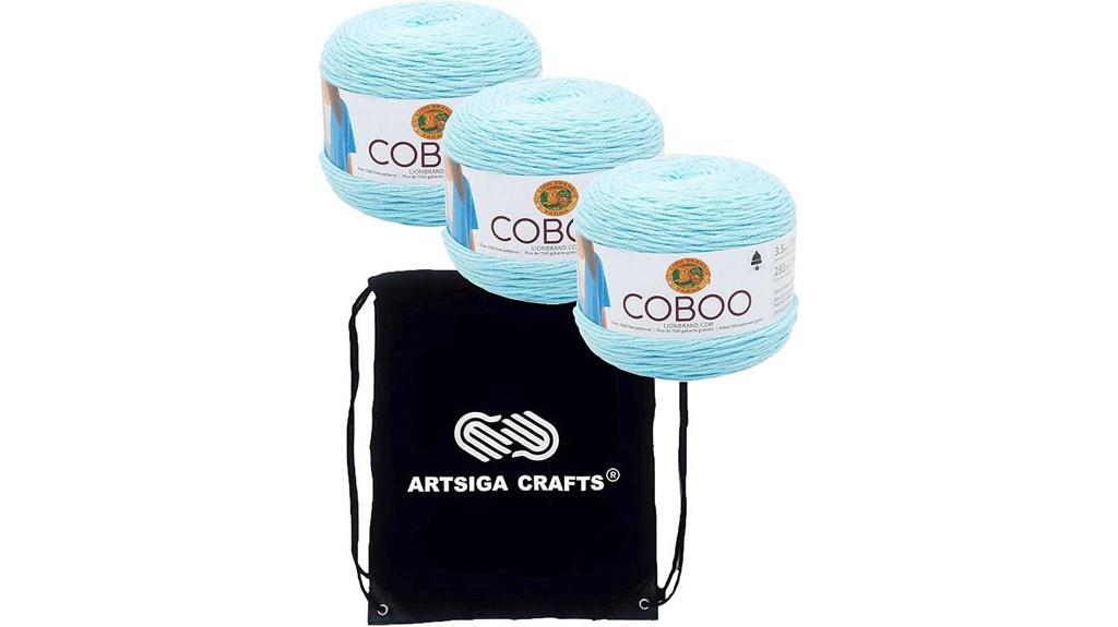 ice blue cotton yarn