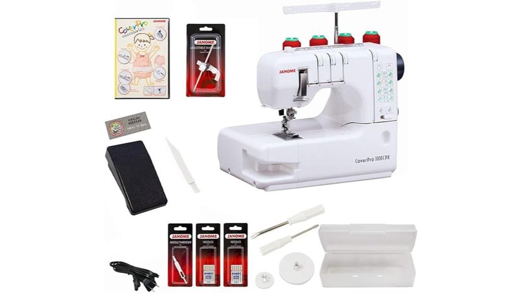 janome coverstitch machine bundle